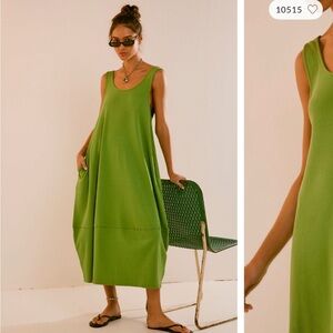 We The Free Green Maxi Dress
